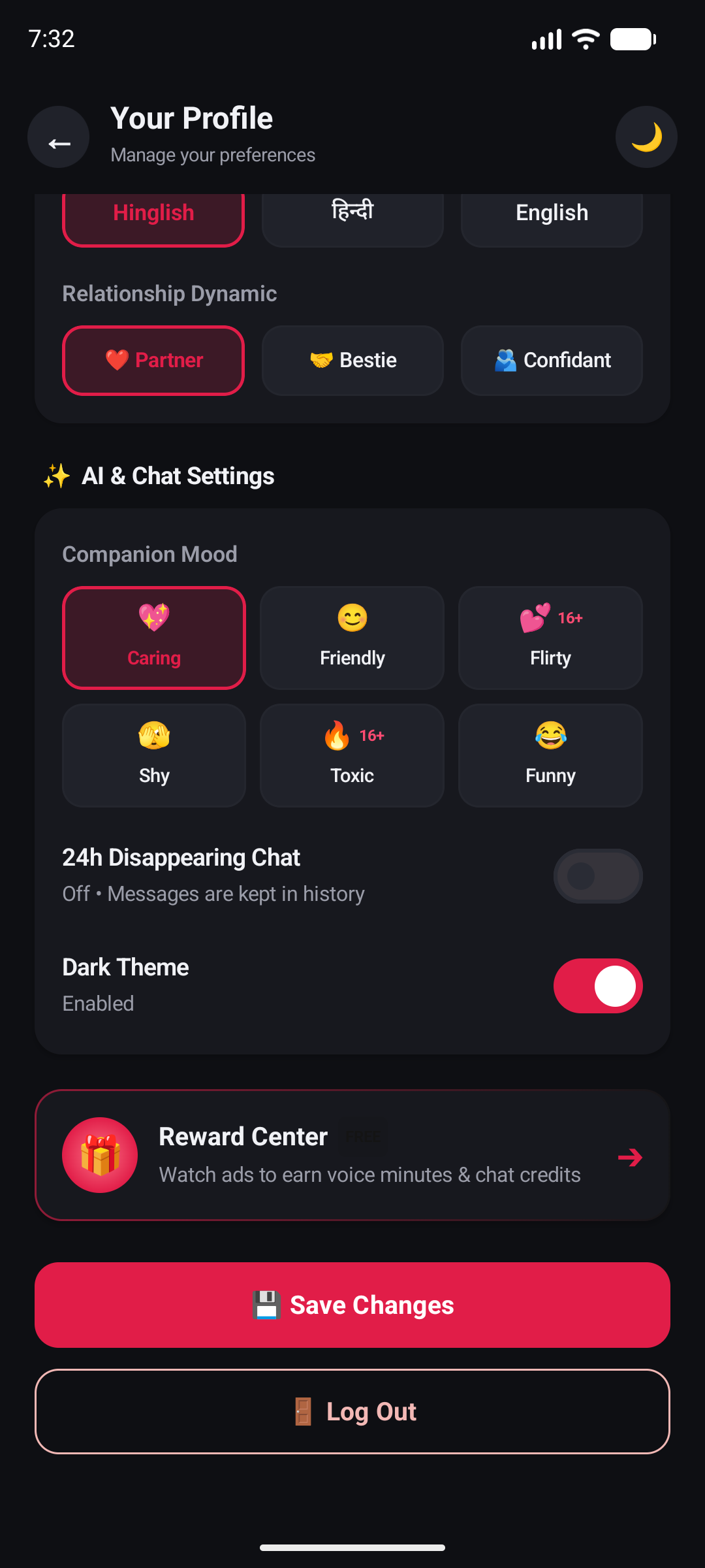 Privacy & Settings
